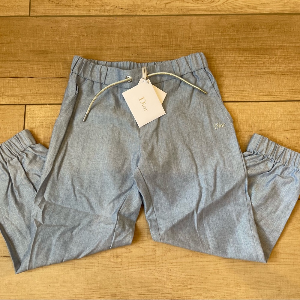 NWT Christian Dior Kids Pants/Pantalon 534 bleu j/5A size 5